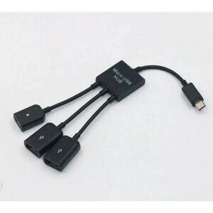 NEW 3 in 1 Micro USB OTG HUB for Smartphone Tablet